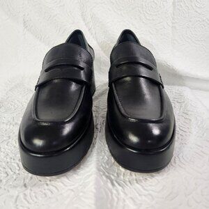 Dolce Vita Yanni Womens Chunky Black Leather Retro 90s Platform Loafers …